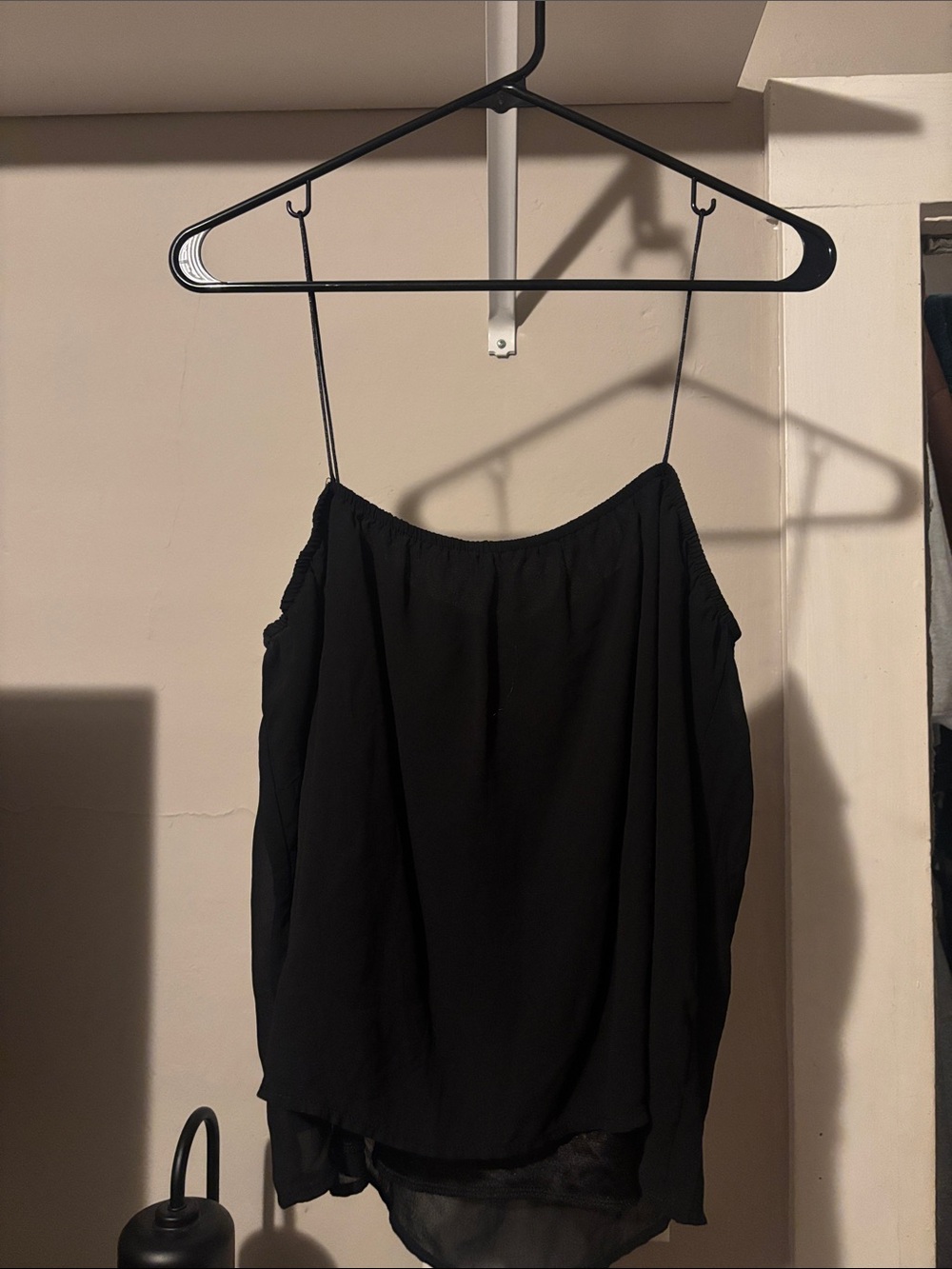 Women's Black Spaghetti-Strap Camisole Top